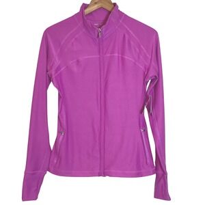 GapBody Active Athletic Jacket Zip Wicking Stretch Pink - Medium NWT